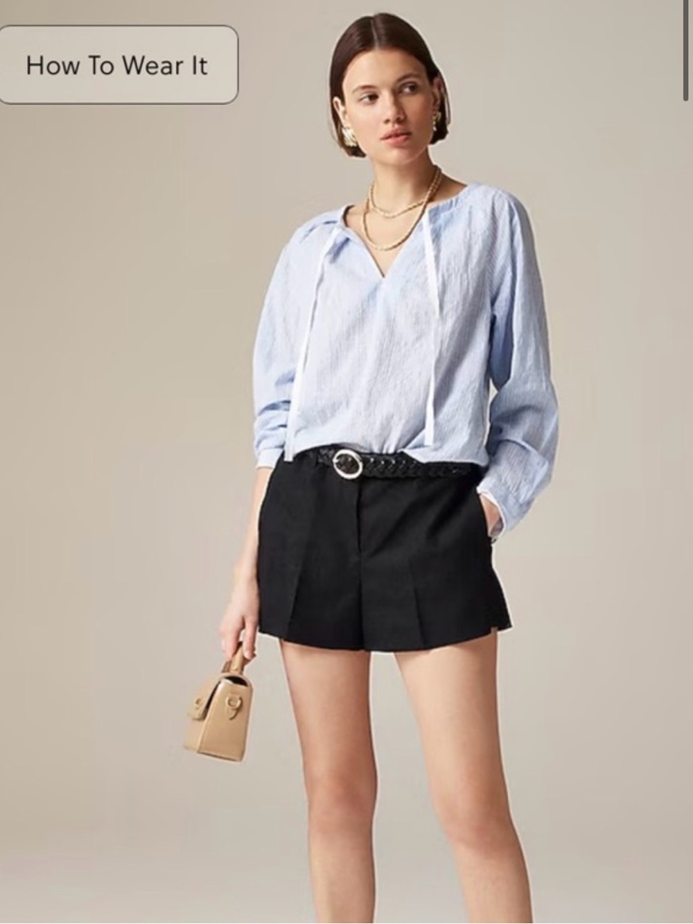 Jcrew 3" Harbor short in linen